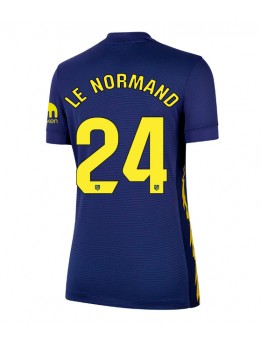 Billige Atletico Madrid Robin Le Normand #24 Bortedrakt Dame 2025-26 Kortermet